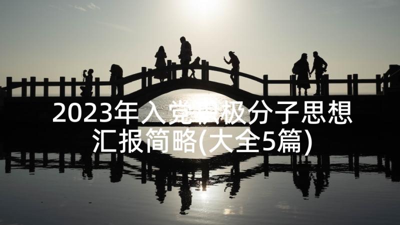 2023年入党积极分子思想汇报简略(大全5篇)