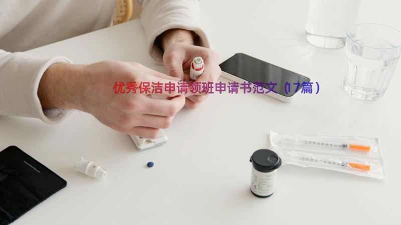 优秀保洁申请领班申请书范文（17篇）