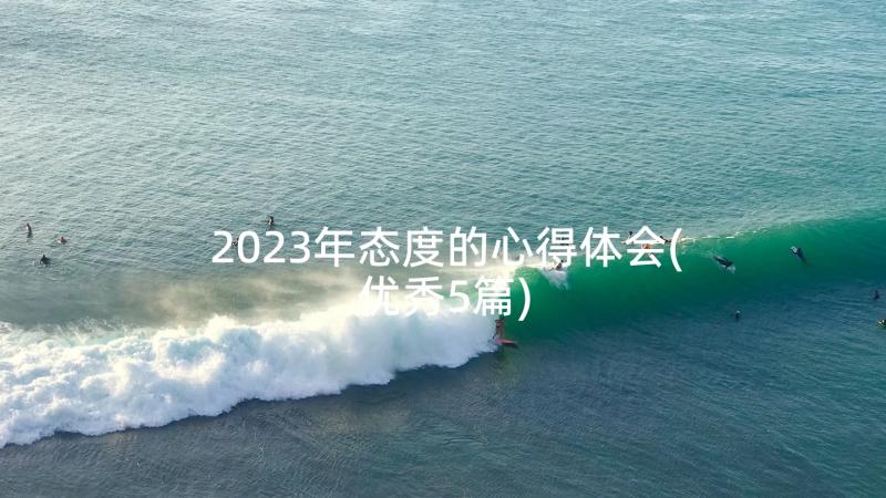 2023年态度的心得体会(优秀5篇)