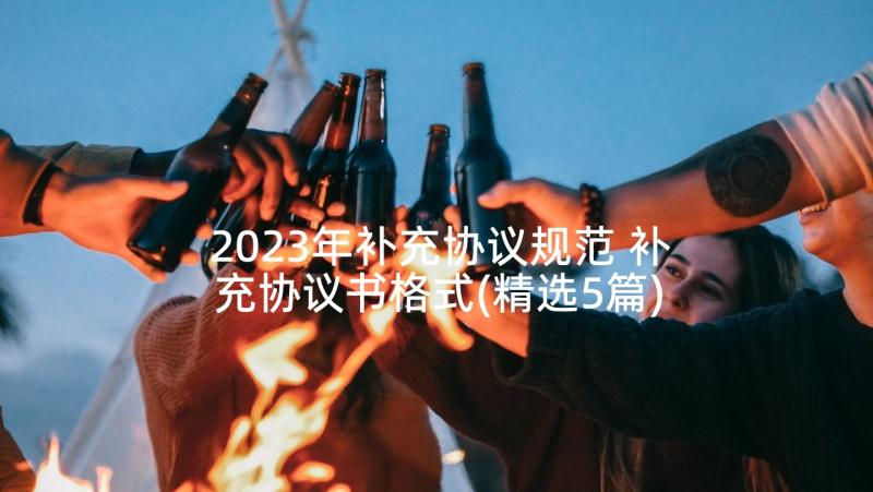 2023年补充协议规范 补充协议书格式(精选5篇)