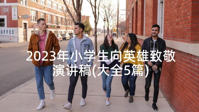 2023年小学生向英雄致敬演讲稿(大全5篇)