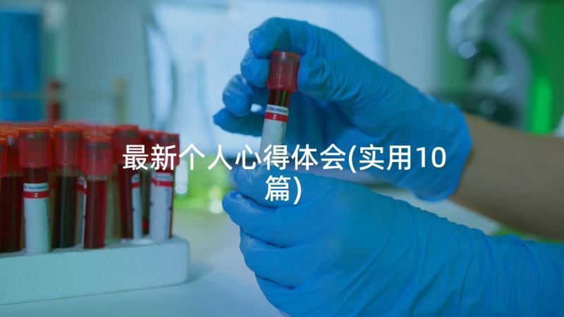 最新个人心得体会(实用10篇)