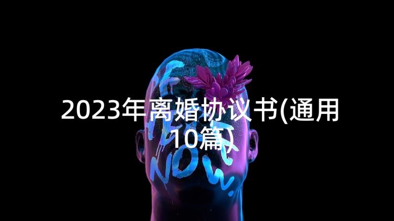 2023年离婚协议书(通用10篇)