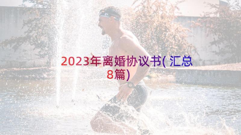 2023年离婚协议书(汇总8篇)