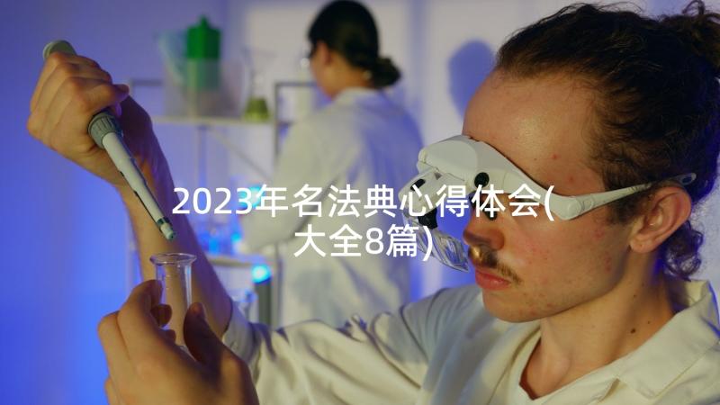 2023年名法典心得体会(大全8篇)