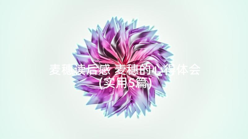 麦穗读后感 麦穗的心得体会(实用5篇)