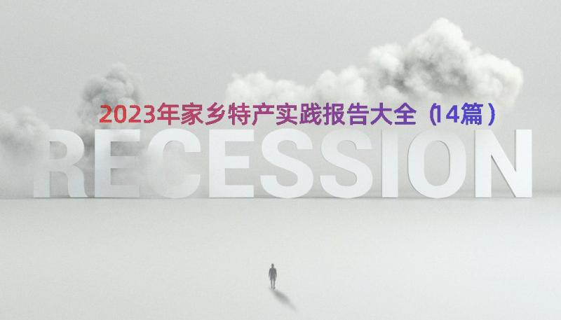 2023年家乡特产实践报告大全（14篇）