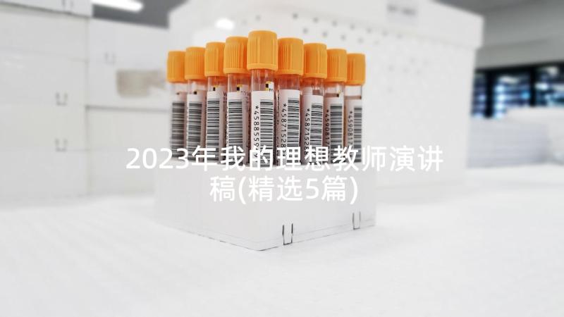 2023年我的理想教师演讲稿(精选5篇)