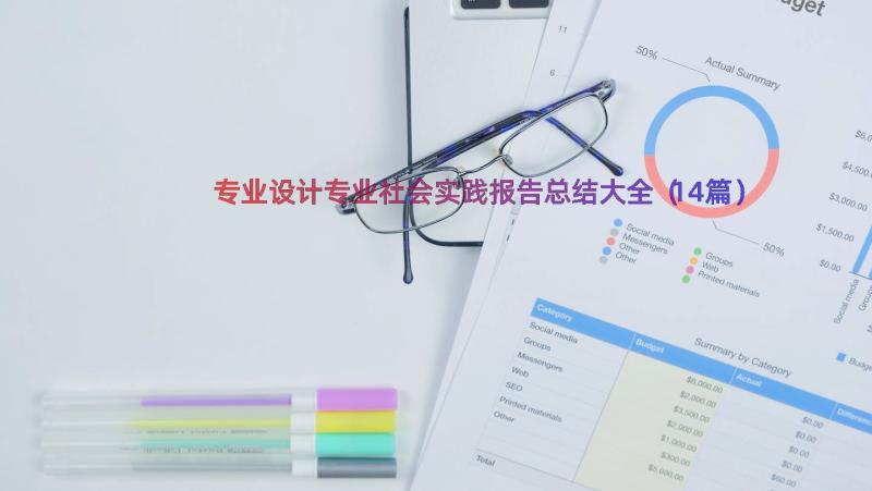 专业设计专业社会实践报告总结大全（14篇）