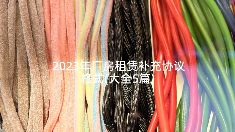 2023年厂房租赁补充协议格式(大全5篇)