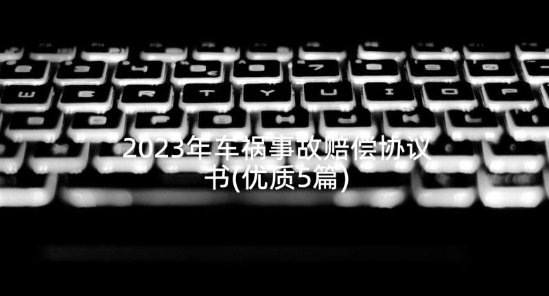 2023年车祸事故赔偿协议书(优质5篇)