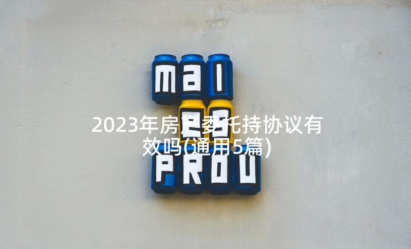 2023年房产委托持协议有效吗(通用5篇)