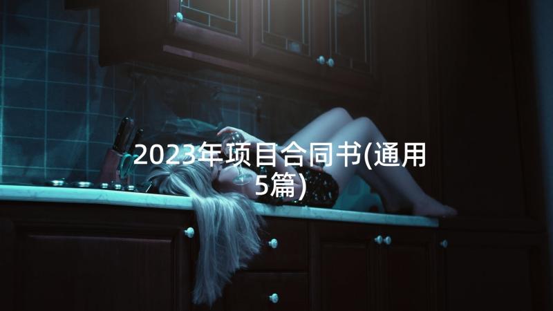 2023年项目合同书(通用5篇)