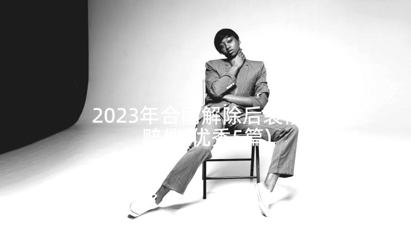 2023年合同解除后装修的赔偿(优秀5篇)