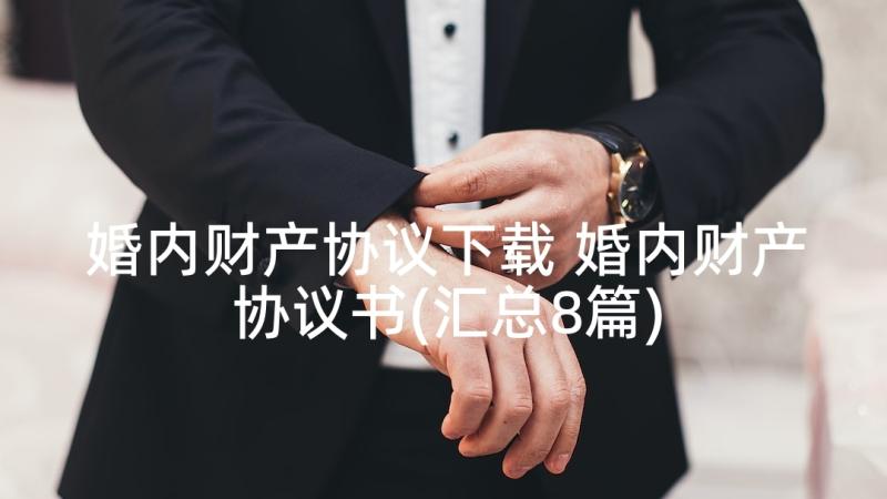 婚内财产协议下载 婚内财产协议书(汇总8篇)