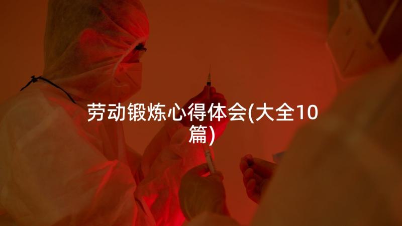 劳动锻炼心得体会(大全10篇)