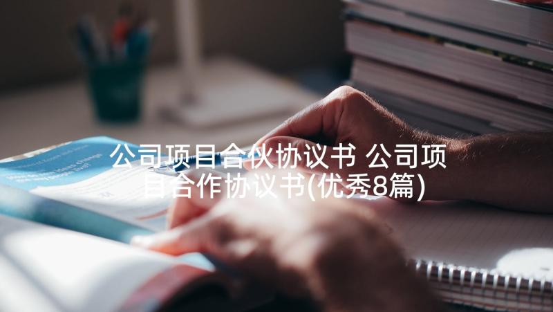 公司项目合伙协议书 公司项目合作协议书(优秀8篇)