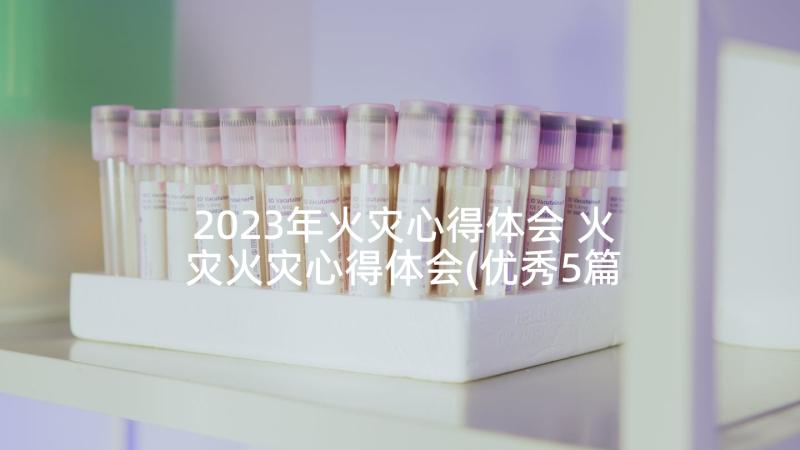 2023年火灾心得体会 火灾火灾心得体会(优秀5篇)