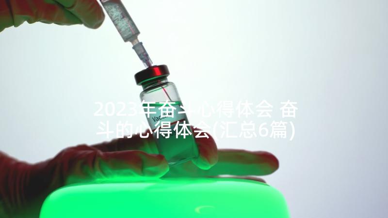 2023年奋斗心得体会 奋斗的心得体会(汇总6篇)