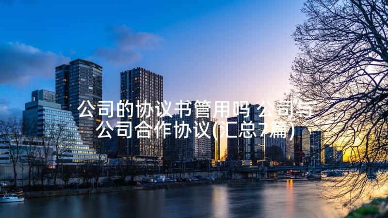 公司的协议书管用吗 公司与公司合作协议(汇总7篇)