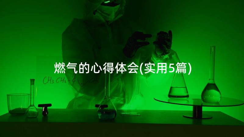 燃气的心得体会(实用5篇)