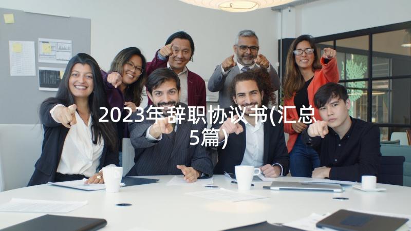 2023年辞职协议书(汇总5篇)