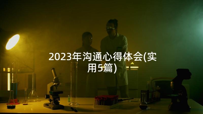 2023年沟通心得体会(实用5篇)