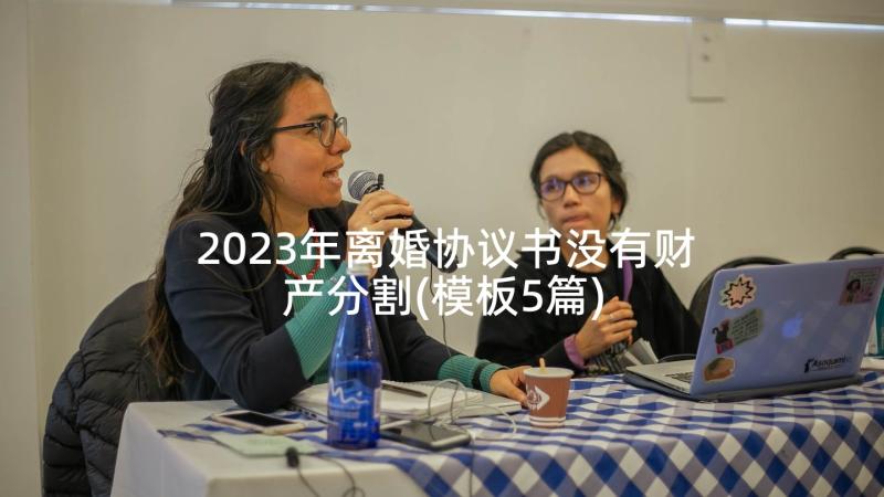 2023年离婚协议书没有财产分割(模板5篇)