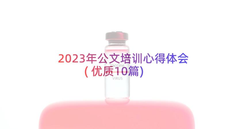 2023年公文培训心得体会(优质10篇)