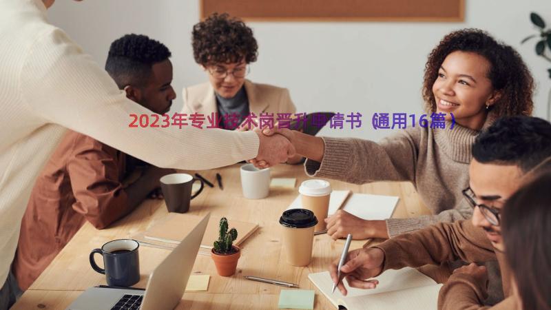 2023年专业技术岗晋升申请书（通用16篇）