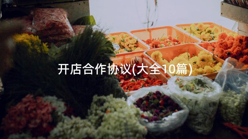 开店合作协议(大全10篇)