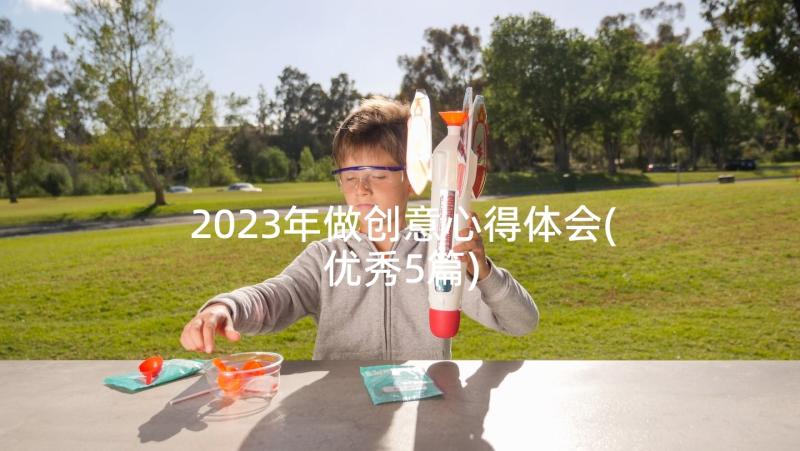 2023年做创意心得体会(优秀5篇)