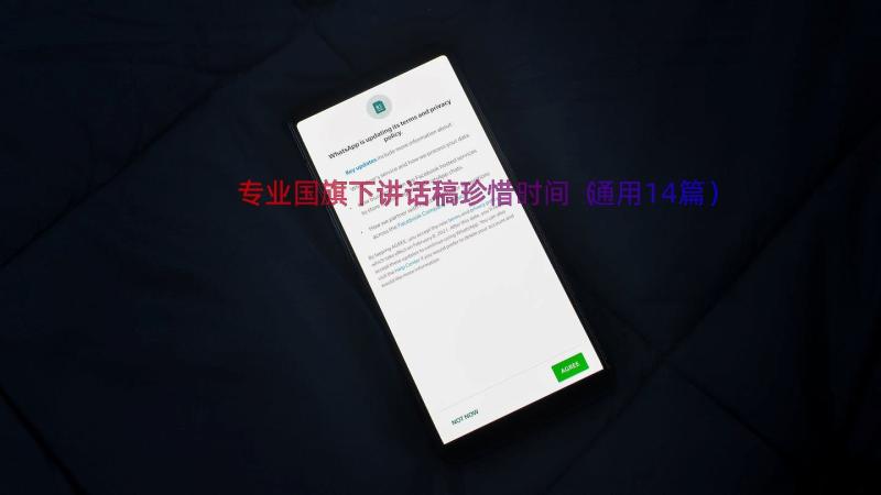 专业国旗下讲话稿珍惜时间（通用14篇）