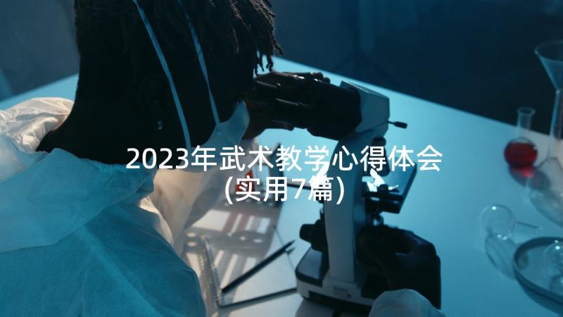 2023年武术教学心得体会(实用7篇)