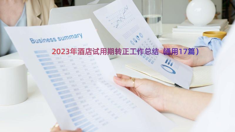 2023年酒店试用期转正工作总结（通用17篇）