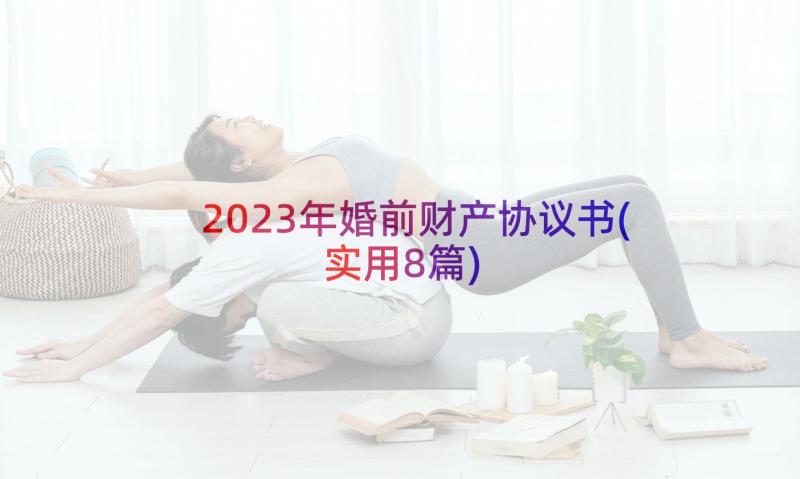 2023年婚前财产协议书(实用8篇)