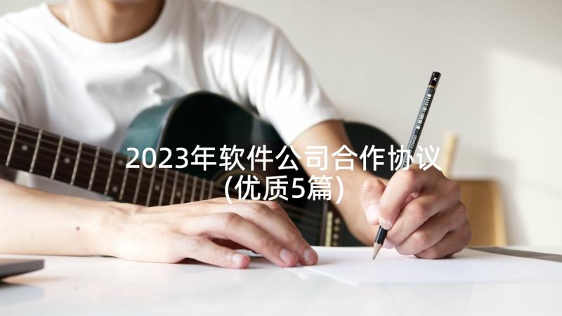 2023年软件公司合作协议(优质5篇)