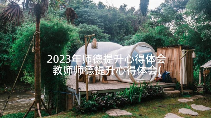 2023年师德提升心得体会 教师师德提升心得体会(优秀5篇)