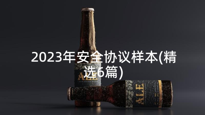 2023年安全协议样本(精选6篇)