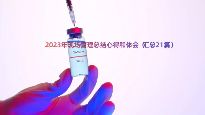 2023年现场管理总结心得和体会（汇总21篇）