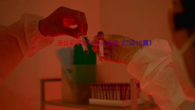 最优研学旅行个人体会（汇总15篇）