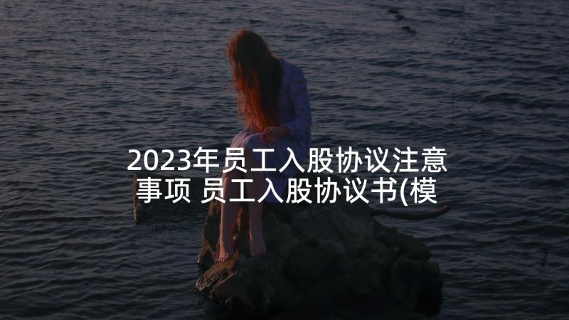 2023年员工入股协议注意事项 员工入股协议书(模板6篇)