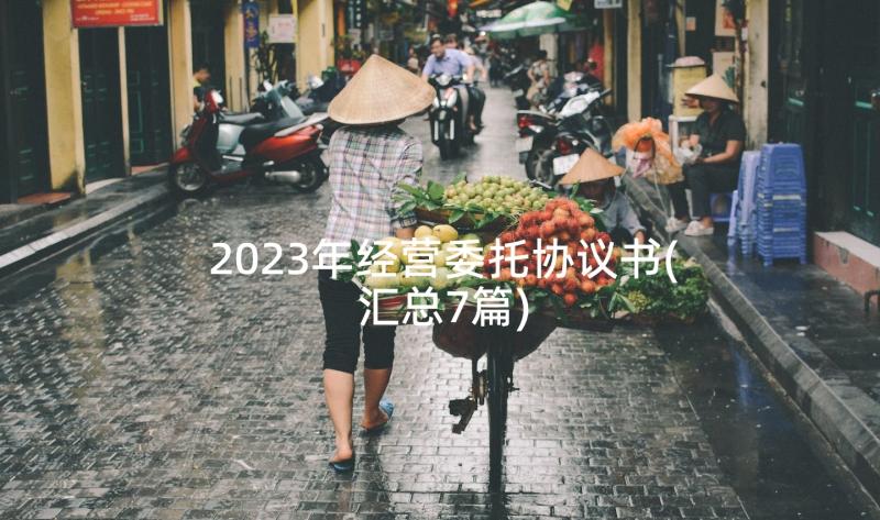 2023年经营委托协议书(汇总7篇)