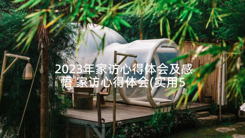 2023年家访心得体会及感悟 家访心得体会(实用5篇)