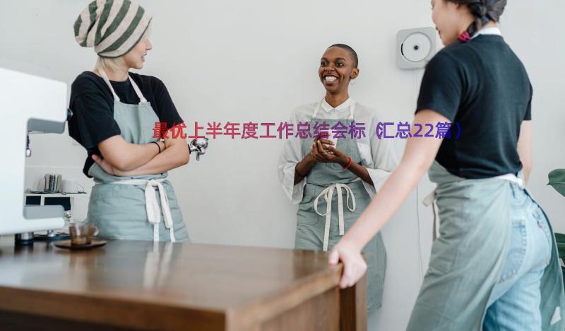 最优上半年度工作总结会标（汇总22篇）