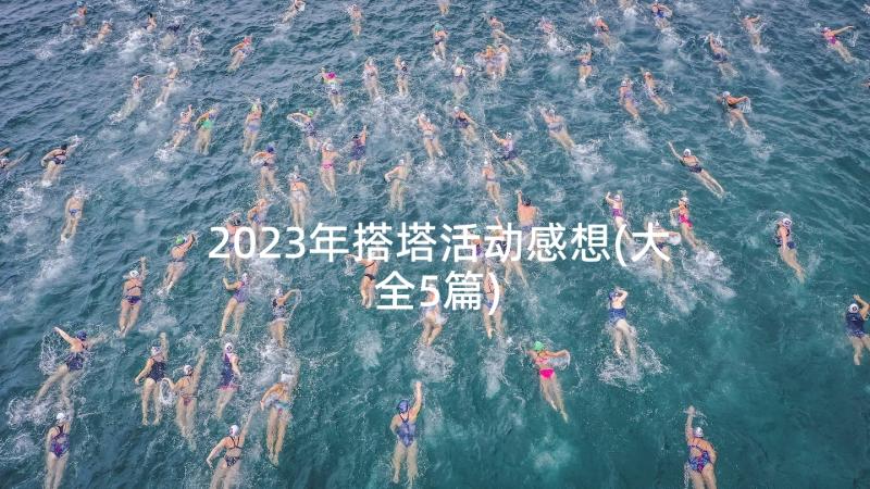 2023年搭塔活动感想(大全5篇)