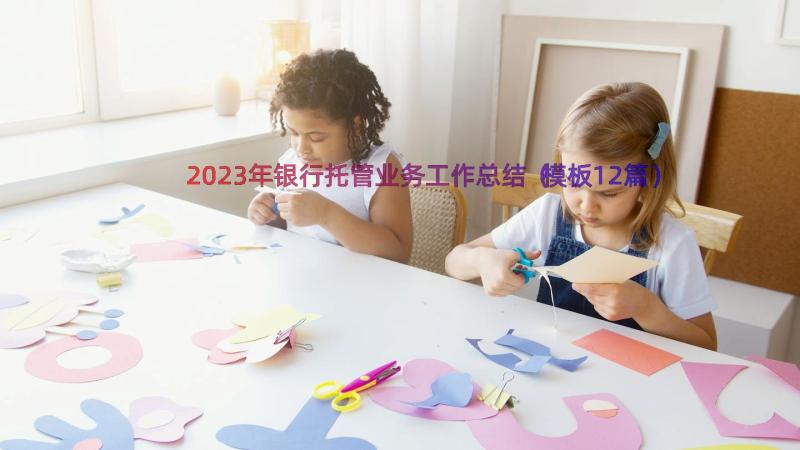 2023年银行托管业务工作总结（模板12篇）