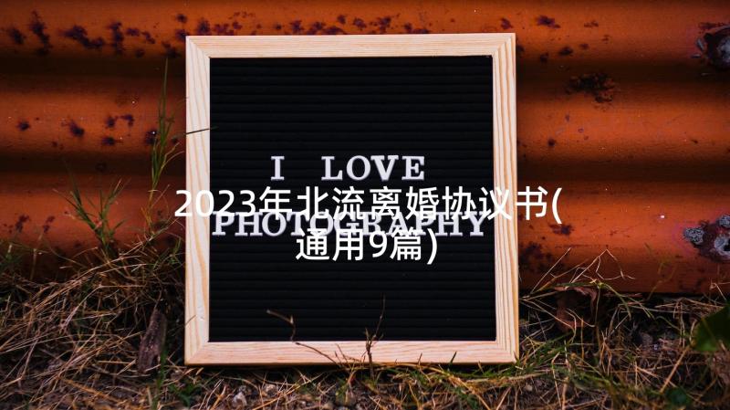 2023年北流离婚协议书(通用9篇)