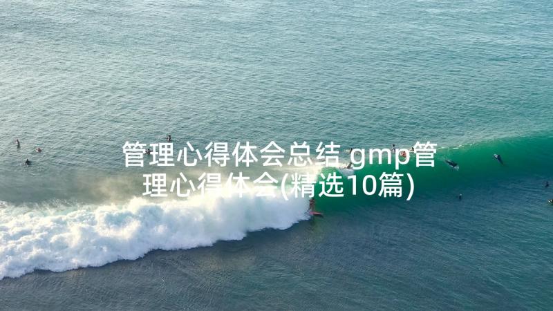 管理心得体会总结 gmp管理心得体会(精选10篇)