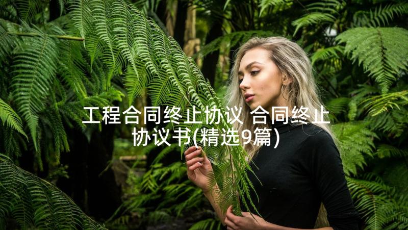 工程合同终止协议 合同终止协议书(精选9篇)